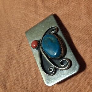 Navajo silver money clip.